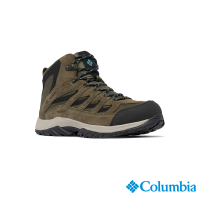 【Columbia 哥倫比亞官方旗艦】男款-CRESTWOOD™ Omni-Tech防水高筒登山-鞋軍綠(UBI53710AG/IS)