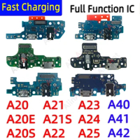 Dock USB Charger Fast Charging Port Connector Board Flex Cable For Samsung Galaxy A20 A20E A21 A21S A22 A23 A24 A25 A40 A41 A42
