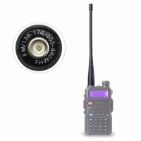 2pcs Walkie talkie BaoFeng uv-5r antenna SMA-Female UHF/VHF 136-174/400-520 MHz for UV5R UV-82 GT-3 Baofeng accessories