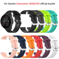 20mm Silicone Strap For Garmin Forerunner 245 245m 645 Music Vivomove 3 HR Venu/Venu SQ Sport Smart Watch Watchband Bracelet
