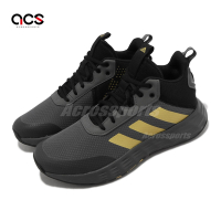 adidas 籃球鞋 Ownthegame 2 K 童鞋 中童 大童 灰 金 高筒 緩震 運動鞋 愛迪達 GZ3381