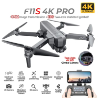 SJRC F11s 4K PRO /F11 4K PRO GPS Drone With 3KM/1.5KM Repeater Wifi FPV Two-axis anti-shake Gimbal 4K HD Camera Brushless Quadco