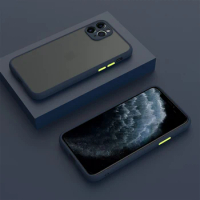 Matte Case For iPhone 14 13 12 Mini 11 Pro Max 11Pro 12Pro iPhone12 X XS XR 7 8 Plus SE 2020 Cover Camera Protection Accessories