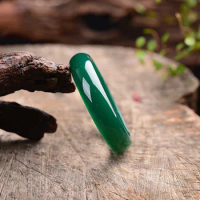 100% Natural green agate jade bangle handcarved jade bangle real jade bracelets natural jade stone for women men