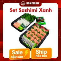 [HN/HP/HCM - Giao 2h] Set Sashimi - Xanh (Hộp) - Set sashimi tiết kiệm (2 người ăn)