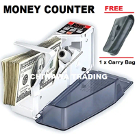 Portable Handy Money Counter Bank Notes Cash Worldwide Currency Bill Counting Machine / Mesin Kira W
