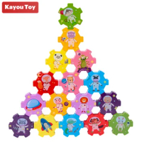 Kayou Space Theme Wooden Balance Block Stacking Educational Toys To Train Hand-Eye Coordination Ability Kids Children Gift