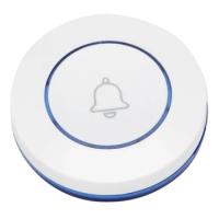 Wireless 433Mhz Doorbell Contact Button Home Security Welcome Smart Chimes Door Bell Alarm LED Light