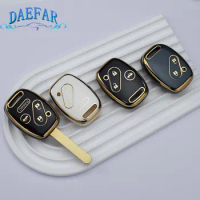 2/3/4 Buttons Key Shell Tpu Car Key Case Cover For Honda Fit CIVIC JAZZ Pilot Accord CR-V Freed Freed Pilot StepWGN Insight