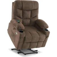 Recliner Chair, Power Lift Recliner Chair with Extended Footrest, Living Room Chair, Recliner Chair for Elderly People