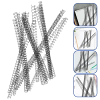 100 Pcs Notebook Binding Ring Binder Rings Metal Spiral Coils DIY Loose Leaf Iron Supplies Double-lo