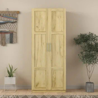 70" High Wardrobe Armoire With Shelves Wooden Closet Storage Cabinet Portable Bedroom 2 Doors Open Closets Freight free