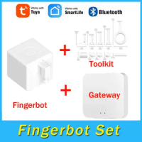 Tuya Smart Bluetooth Mesh Fingerbot Plus Switch Button Pusher Fingerbot Switch Smart Life Control Work With Alexa Google Home
