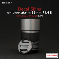 Lens Skin for TOKINA 56 F1.4 for Sony E Mount Lens Decal Skin Atx-m 56mm F1.4 Lens Protective Anti-scratch Warp Cover Film