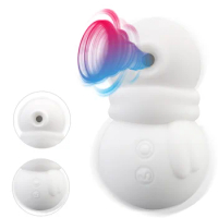 10 Modes Tongue Vibrating Clitoris Nipple Sucking Snowman Clit Sucker Vibrator Female Masturbation G-spot Stimulation