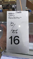 Reno 16 Pro 5G(12/256GB)6.32 AMOLED-Garansi Resmi 1 Tahun 12/256GB White