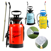 【新錸家居】5L氣壓式肩背灑水器/噴霧器-升級2桿組(手提噴壺 澆花器 洗車 澆水壺 噴水壺 噴霧瓶 消毒噴灑)
