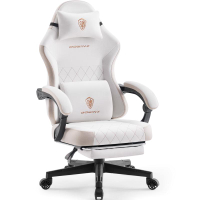 [Black Friday Sale]Dowinx Gaming Chair Fabric With Pocket Spring PadLumbar Massage Support Gaming Ch