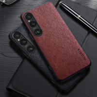 Case For Sony Xperia 1 V IV III 10 V IV III Simple Design Luxury Leather Business Cover For Sony Xperia 5 V IV II III Case