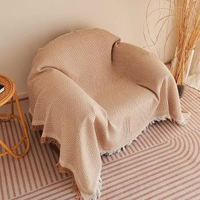 其他品牌 - 素色單人沙發巾蓋布美式鄉村簡約一片式沙發蓋毯防塵全包沙發套罩