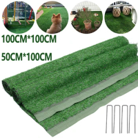 Artificial Lawn High Density Fake Grass Mat 1M Grass Carpet Artificial Balcony Indoor False Grass Rug Roll DIY Garden Decoration