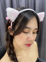 mini dress bando wanita kucing lonceng bulu cosplay anime
