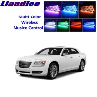 LiandLee Car Glow Interior Floor Decorative Atmosphere Seats Accent Ambient Neon light For Chrysler 300 300C