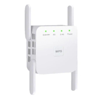 2.4G 5G Wifi Repeater 5Ghz Wifi Extender Long Range 5 Ghz Wifi Signal Amplifier Wi fi Router Booster 5G Wi-Fi Signal Amplifier