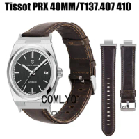 NEW For Tissot PRX 40MM T137.407 410 Smart Watch Strap Genuine Leather Sports Belt Women Men Band