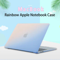 For Apple Notebook Protective Shell MacBook Air Pro 11.6 12 13 15.4 16 inch Computer Protective Cover Matte Rainbow Case