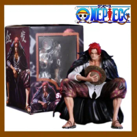 17cm One Piece Shanks Figure Film Red Yonko Red Hair Anime Figure Pvc Statue Figurine Decoration Model Doll Toys Christmas Gift