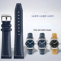 New Style Watch Strap For Longines pioneer Sports series L3.810/L3.820 The pilot watch men's leather watchband 21mm 22mm