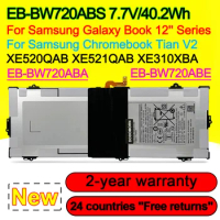 EB-BW720ABS Laptop Battery For Samsung Galaxy Book 12" SM-W720 SM-W727V FOR Chromebook Titan V2 EB-BW720ABA XE520QAB 7.7V 40.2Wh