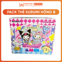 Hộp pack thẻ kurumi hồng bản B. 32PACK/hộp - Mỗi pack có 5 thẻ- Cao 13cm - rộng 14cm