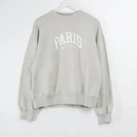 Sweater BALENCIAGA PARIS WHITE SAGE GREEN SWEATSHIRT 100% ORIGINAL XXS
