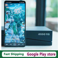 DHL Fast Delivery Vivo Iqoo 11S Cell Phone 200W Super Charge 6.78" AMOLED 144HZ Screen Fingerprint 50.0MP Snapdragon 8 Gen 2