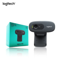 Logitech C270 Webcam USB HD Pro 3.0 MP with Mic - Video Calling and Recording Free shiping