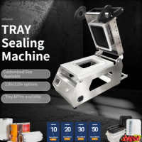 Custom Food Manual Tray Sealer Sealing Machine, Tray Sealer For Meat Fresh Fruit Vegetable Fast Packing