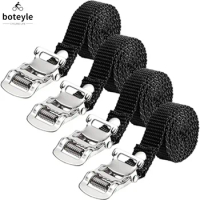 1/2/4Pcs Bike Pedals Clips Strap Bicycle Universal Replacement Foot Pedal Straps for Exercise Bike Spin Bike and Outdoor Bicycle
