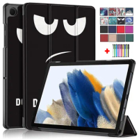 For Samsung Galaxy Tab A9 Plus Case Tablet 11 inch 2023 Tri-Fold Shell Painted Leather Coque for Galaxy Tab A9 Case 8 inch Cover