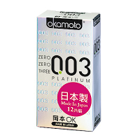 okamoto岡本-003白金極薄保險套(12入)