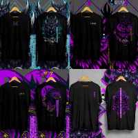 Kaos Distro Original Katun Model Tamashi Suzaku Noctua Ronin Purple Baju Pria Wanita Warna Maroon Hi