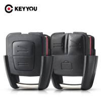 KEYYOU 10pcs 2 3 Button Remote Car Key Shell For Vauxhall Opel Astra Zafira Omega Vectra Frontera Uncut Blade Key Case Fob Cover