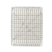Universal 5 in 1 Quilt Cutting Template Acrylic 6inch Templates Sewing Ruler Squared Transparent Clo
