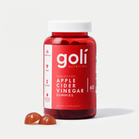 (chaoxunaizy65) Goli Apple Cider Vinegar Gummy Vitamins Worlds First - Vitamin B12 Gelatin-Free Glut