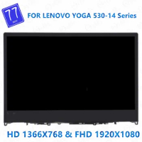 Genuine FOR LENOVO YOGA 530-14 Yoga 530-14IKB 530-14ARR lcd TOUCH SCREEN DIGITIZER LCD DISPLAY ASSEMBLY 1920*1080 or 1366*768