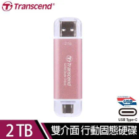 【快速到貨】創見Transcend ESD310P 2TB 行動固態硬碟(粉紅色)*