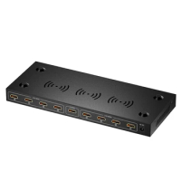 1 in 8 out HDMI-compatible splitter 4K 3D 1080P 1x8 HDMI-compatible Video KVM Switcher for HDTV DVD PS3 ps4 Xbox