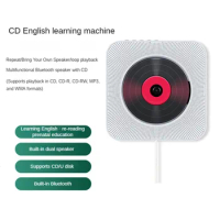 Wall Mounted Bluetooth CD Player Student Learning English Repeating Convenient CD Player Portable Walkman MP3 Sound System
