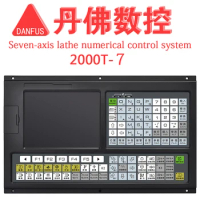 DANFUS 2000T-7 7-axis lathe CNC system plc delta cnc controller board motion controller 7 axis cnc controller plc dsp hmi